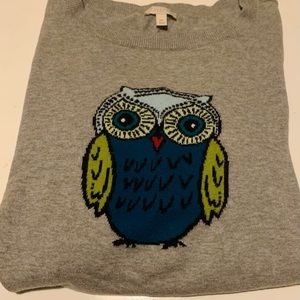 🌝🌜Talbots gray Owl sweater
